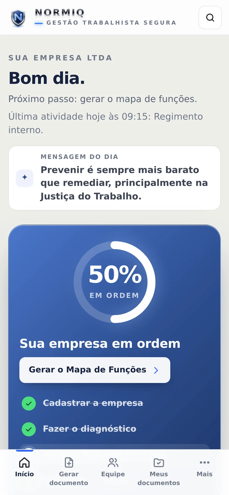Normiq no celular